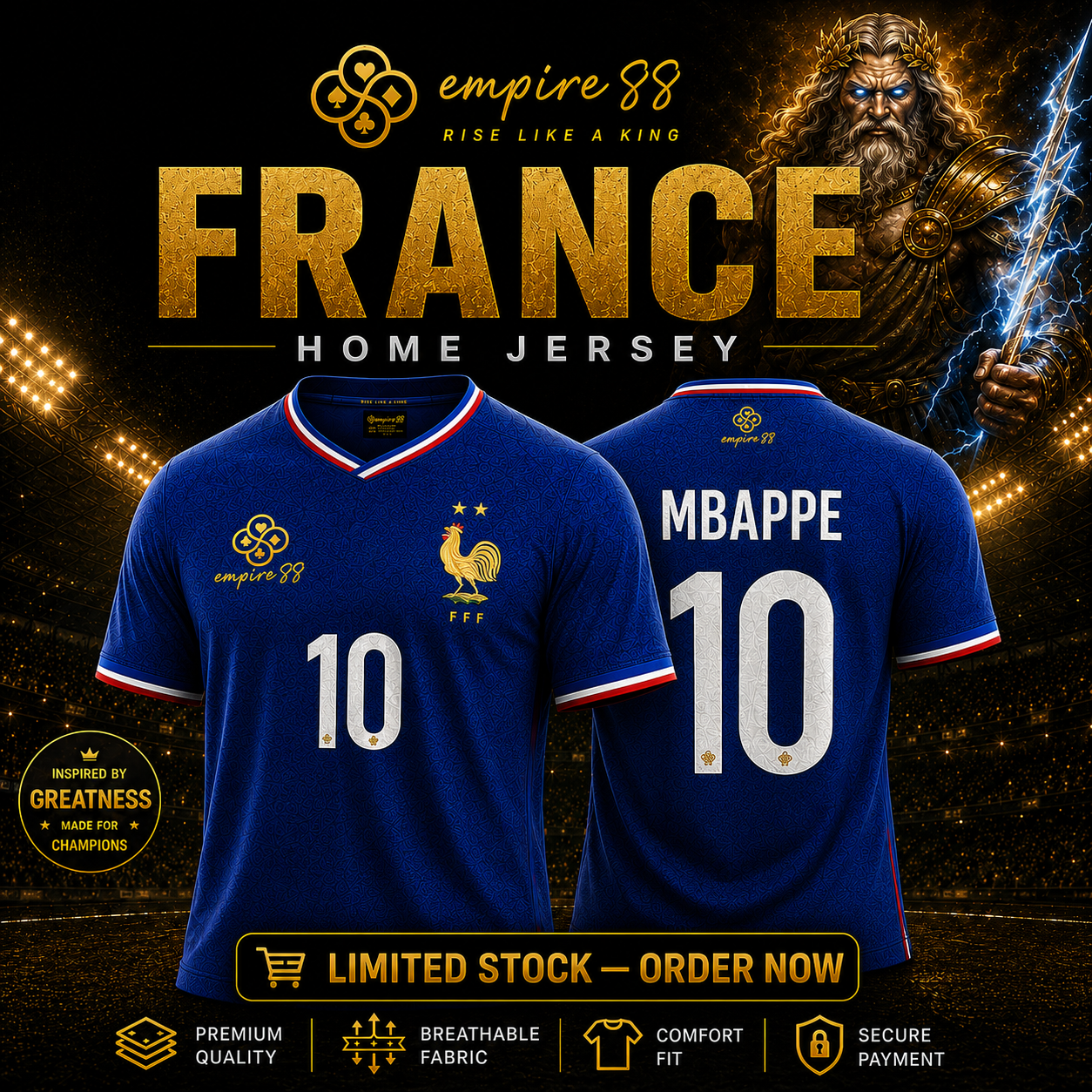 Empire88 France Home Jersey