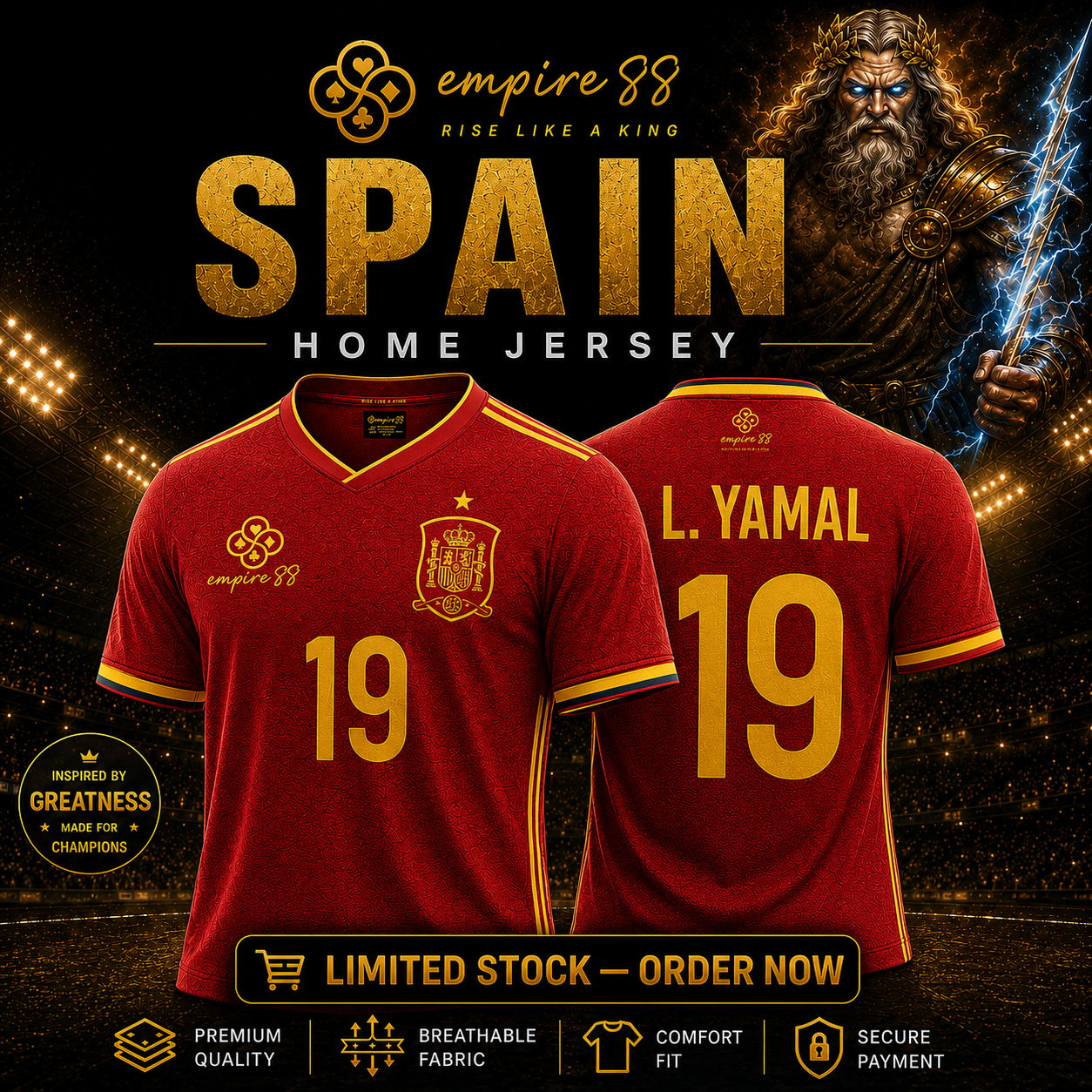 Empire88 Spain Home Jersey