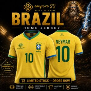 Ilustrasi produk Raja Botak untuk materi katalog wilayah Brasil