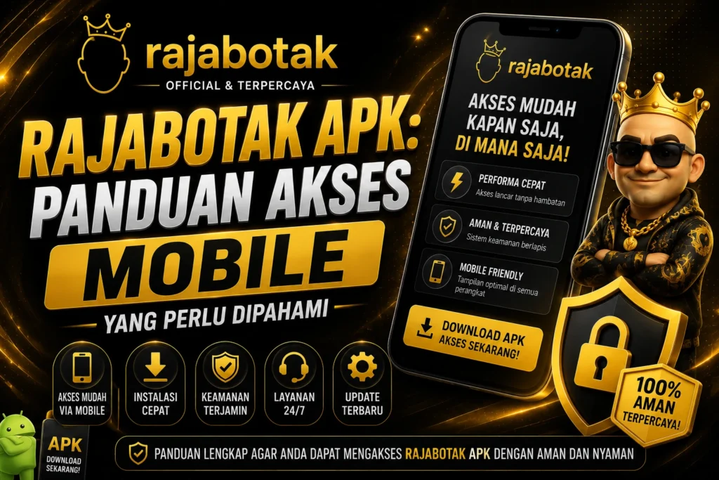 Banner Raja Botak APK untuk panduan akses mobile dan navigasi aplikasi yang aman.