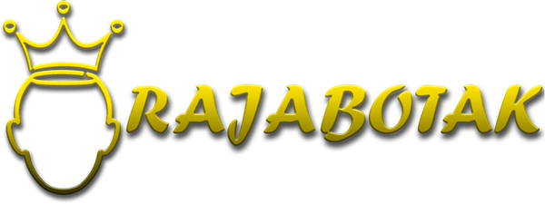 Logo header Raja Botak untuk identitas situs dan navigasi utama.