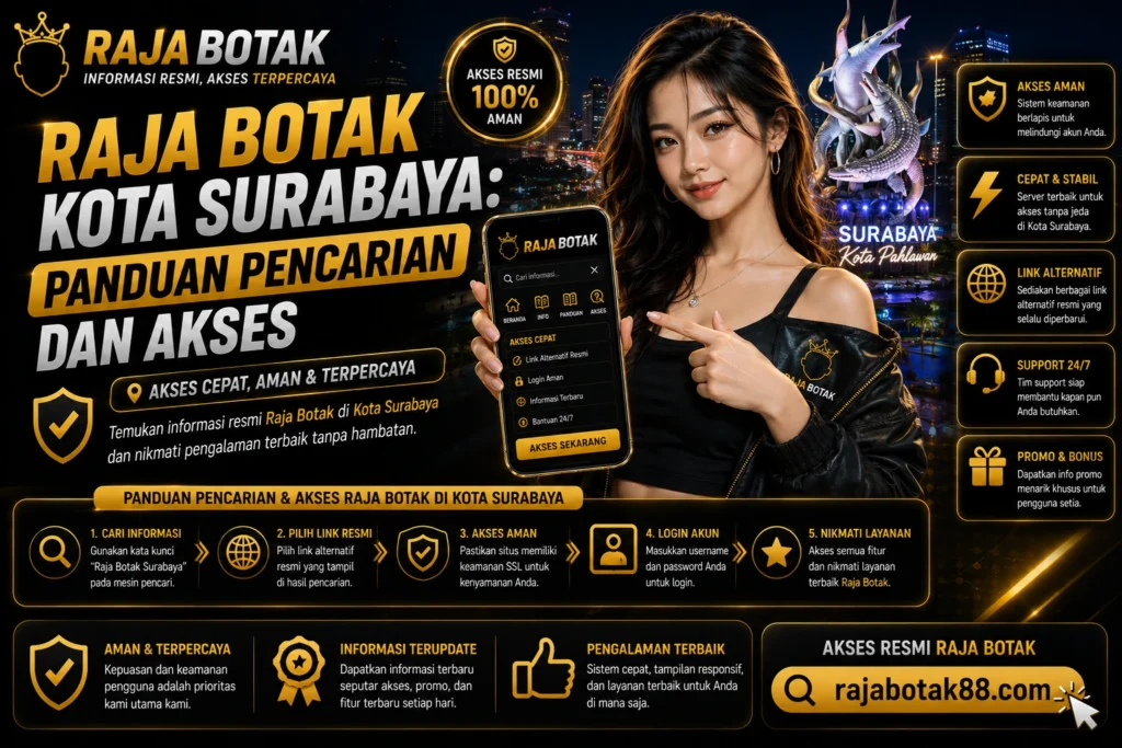 Banner Raja Botak Kota Surabaya untuk panduan pencarian dan akses pengguna.