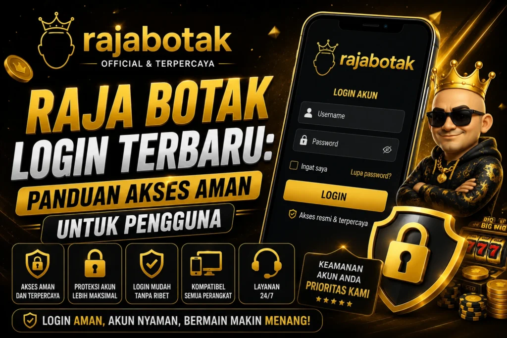 Banner Raja Botak login terbaru untuk panduan akses aman dan halaman masuk pengguna.