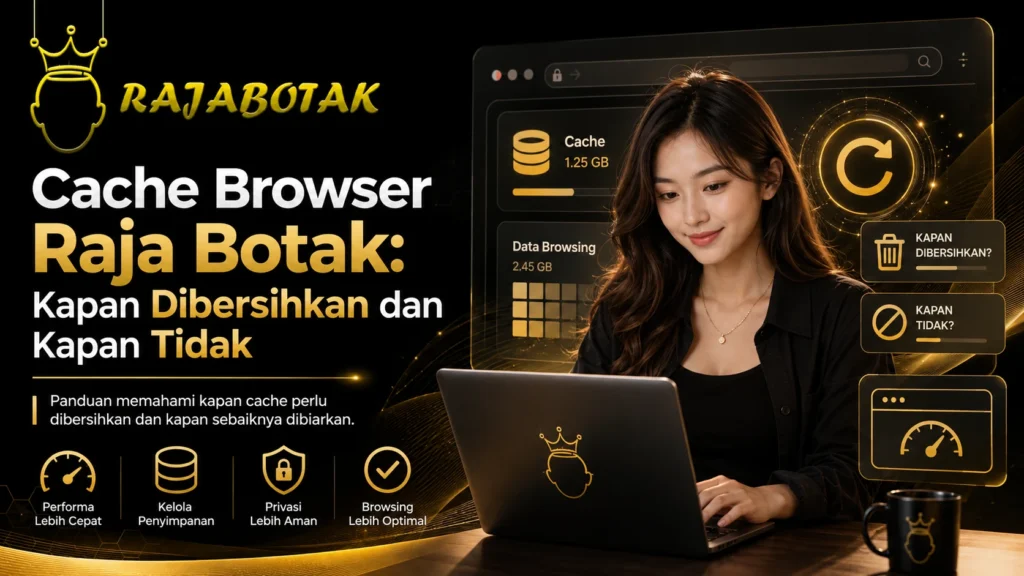 Cache browser Raja Botak dan panduan kapan cache perlu dibersihkan atau dibiarkan