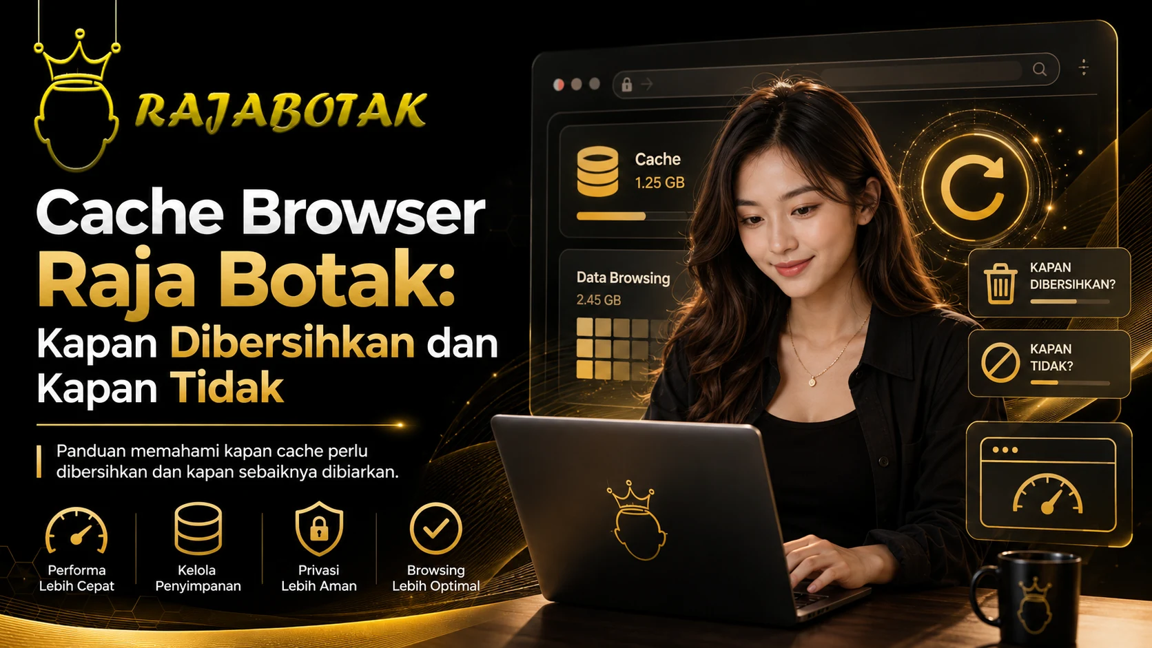 Cache browser Raja Botak dan panduan kapan cache perlu dibersihkan atau dibiarkan