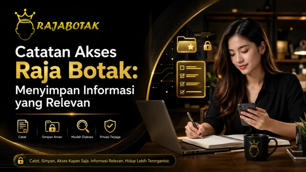 Ilustrasi catatan akses Raja Botak untuk menyimpan informasi halaman