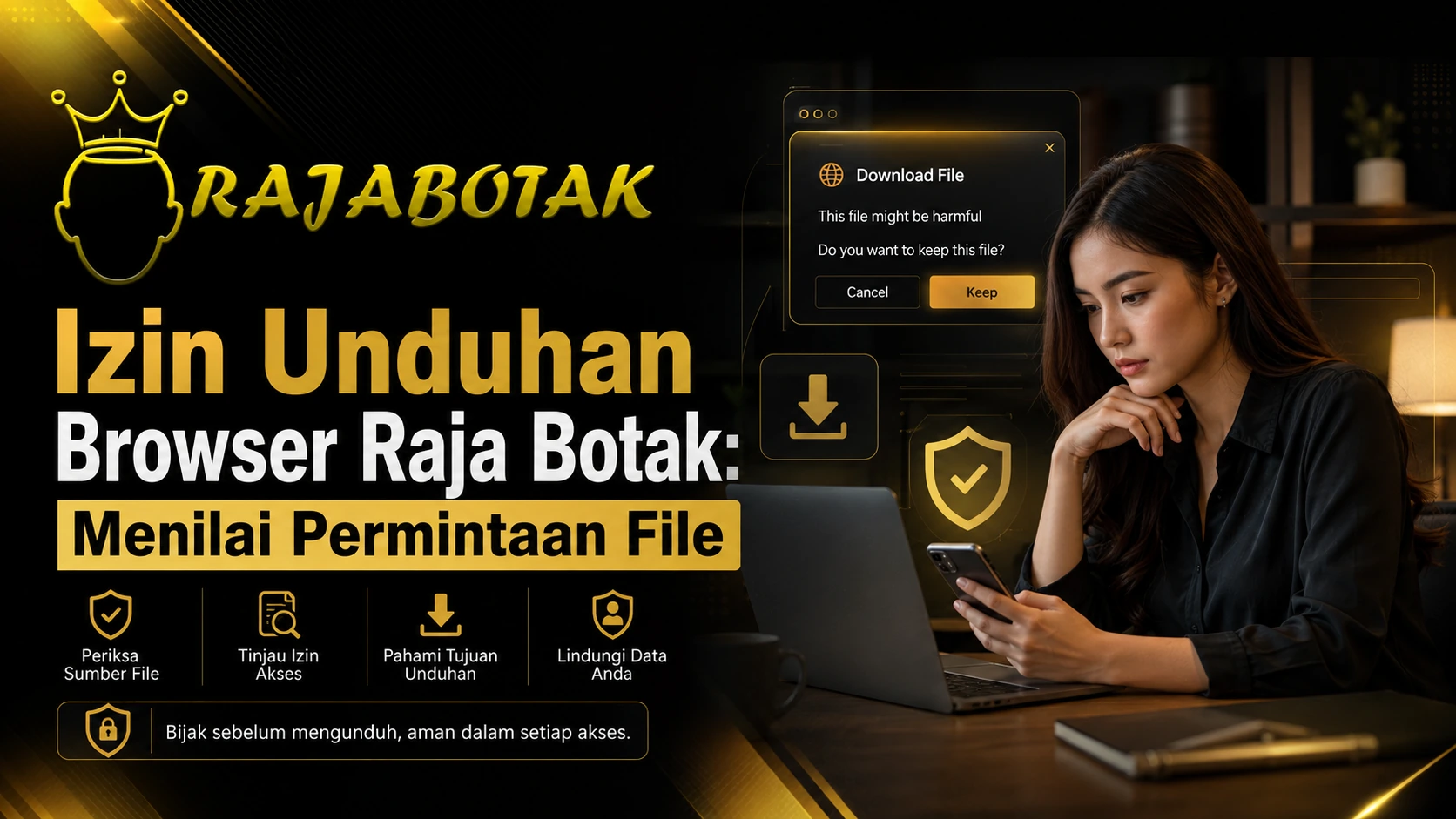 Izin Unduhan Browser Raja Botak: Menilai Permintaan File