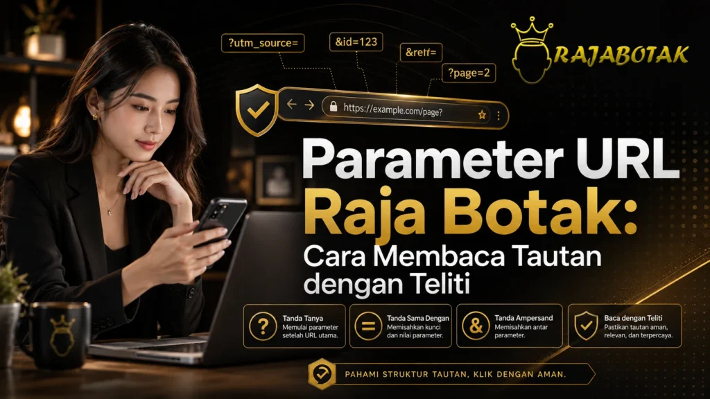 Ilustrasi cara membaca parameter URL Raja Botak dengan teliti
