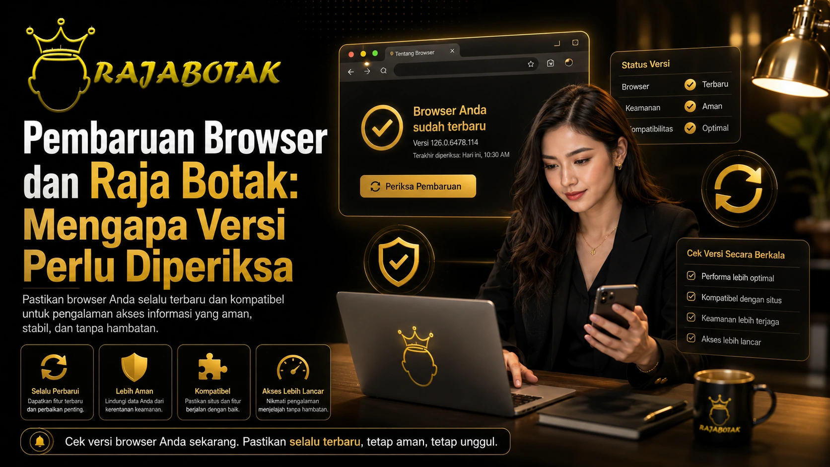 Pembaruan Browser dan Raja Botak: Mengapa Versi Perlu Diperiksa