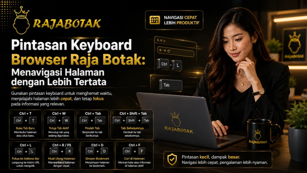 Pintasan Keyboard Browser Raja Botak: Menavigasi Halaman dengan Lebih Tertata