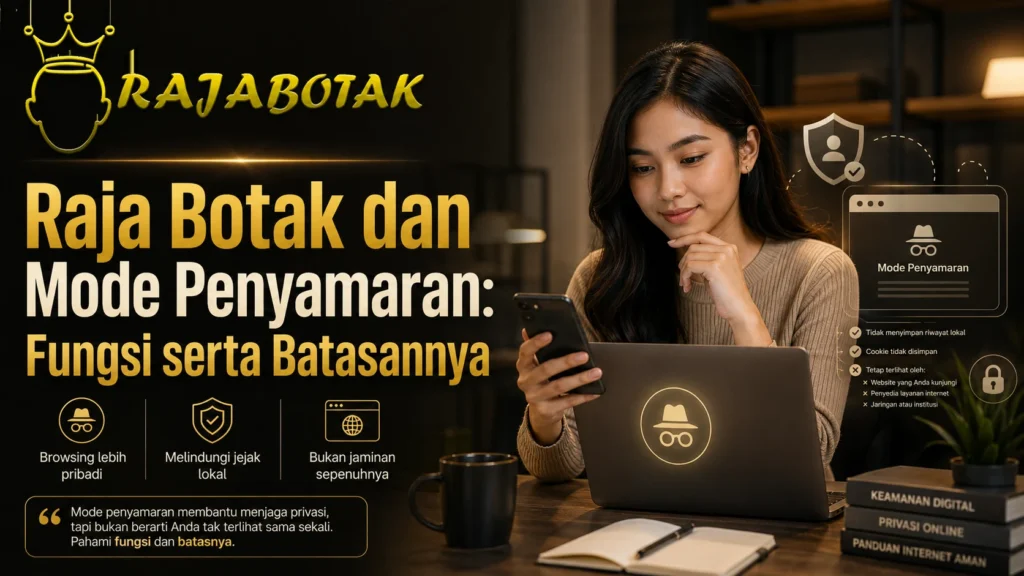 Ilustrasi fungsi dan batasan mode penyamaran saat mengakses Raja Botak