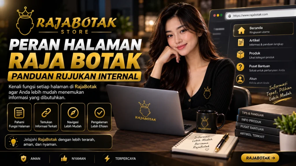 Ilustrasi peran halaman Raja Botak untuk panduan rujukan internal