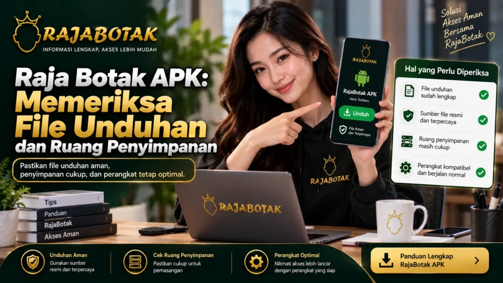 Raja Botak APK memeriksa file unduhan dan ruang penyimpanan