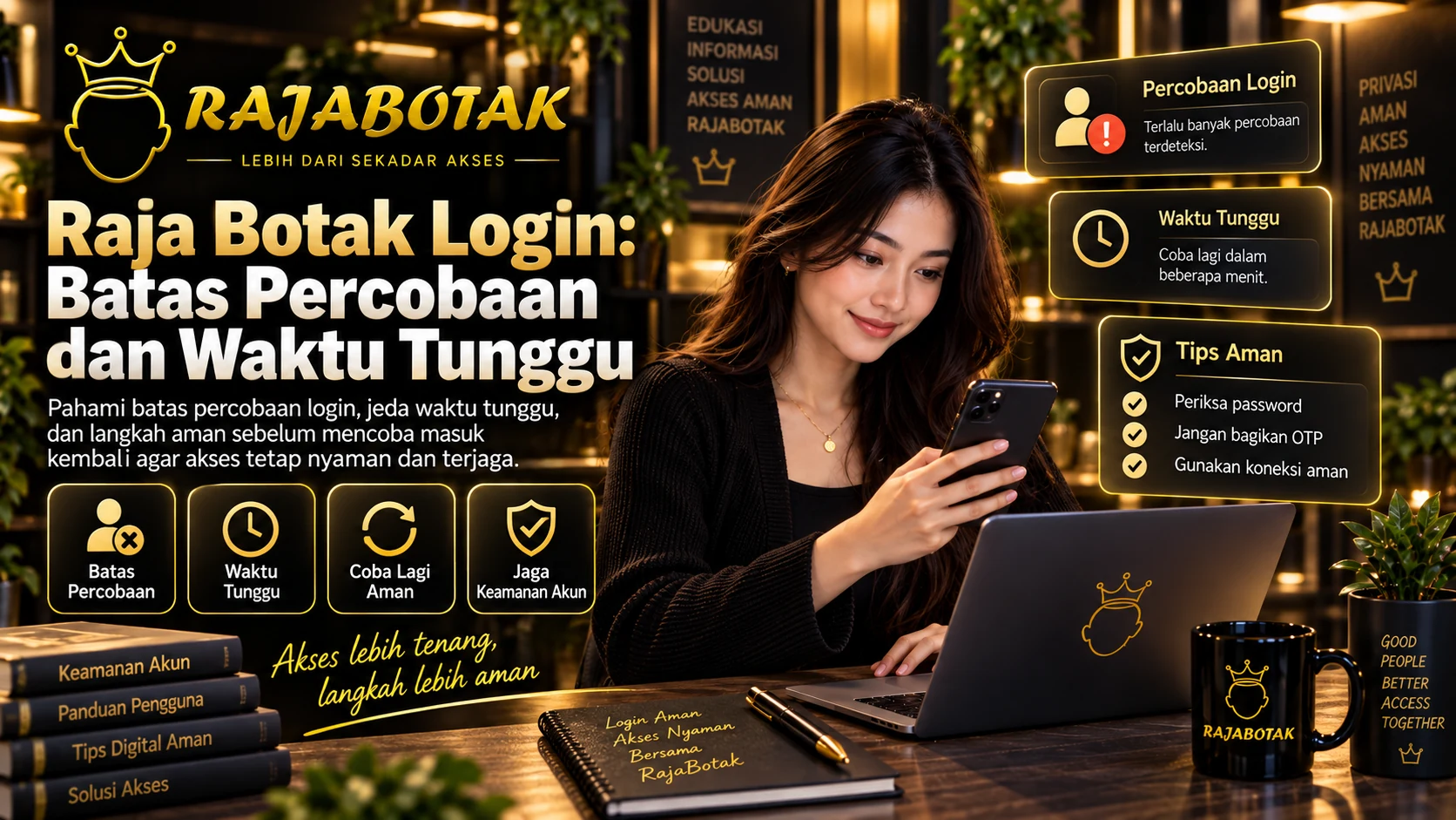 Raja Botak Login batas percobaan dan waktu tunggu