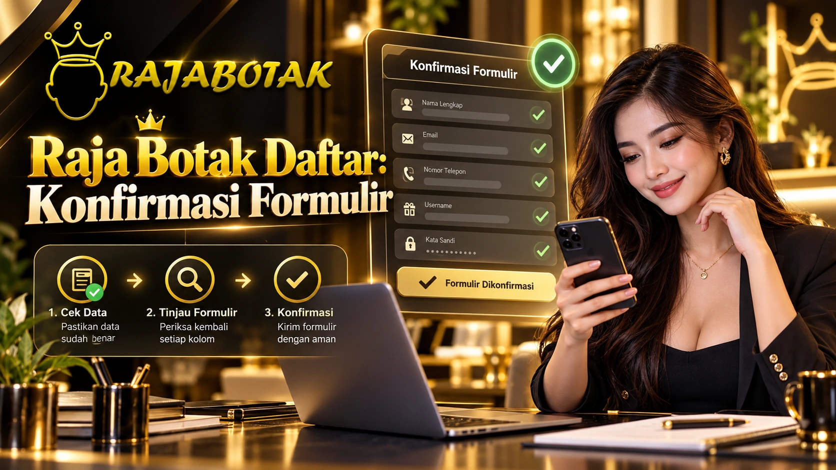 Raja Botak Daftar konfirmasi formulir