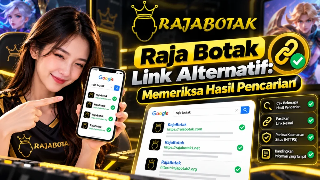 Banner Raja Botak Link Alternatif tentang memeriksa hasil pencarian dan tautan tujuan
