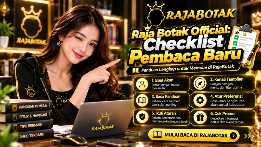 Banner checklist Raja Botak Official untuk pembaca baru